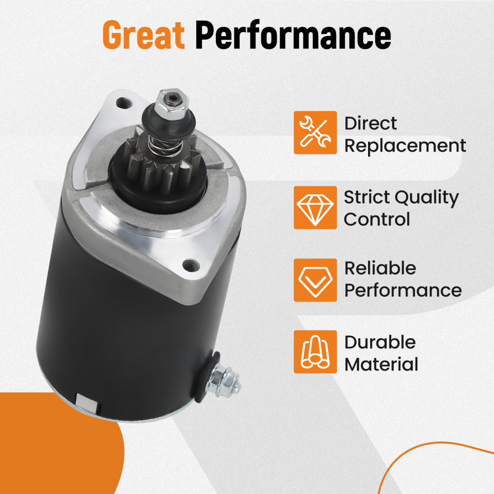 Démarreur électrique compatible pour Kawasaki FR651V, FR691V compatible pour John Deere X300 X324