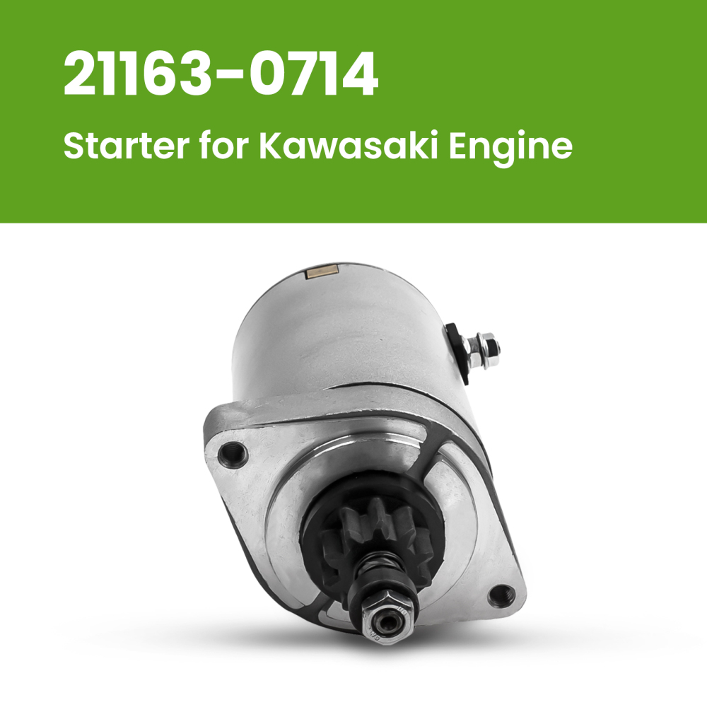 Starter Motor compatible for Kawasaki FR651V, FR691V compatible for John Deere X300 X324
