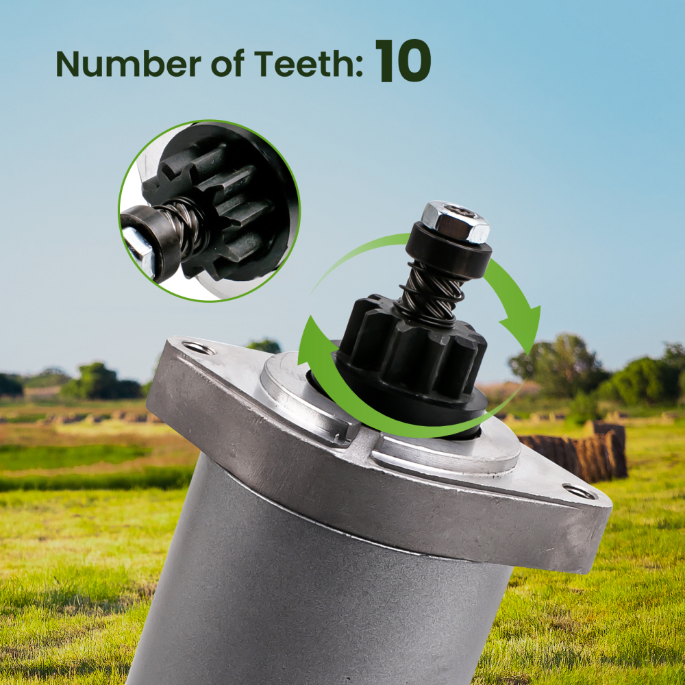 Starter Motor compatible for Kawasaki FR651V, FR691V compatible for John Deere X300 X324