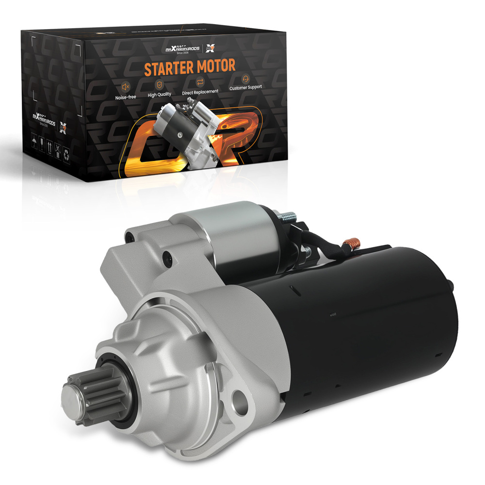 Avviatore 10 Denti 12V compatibile per VW Transporter V 2.5 TDI 32706N Antioraria 2kW