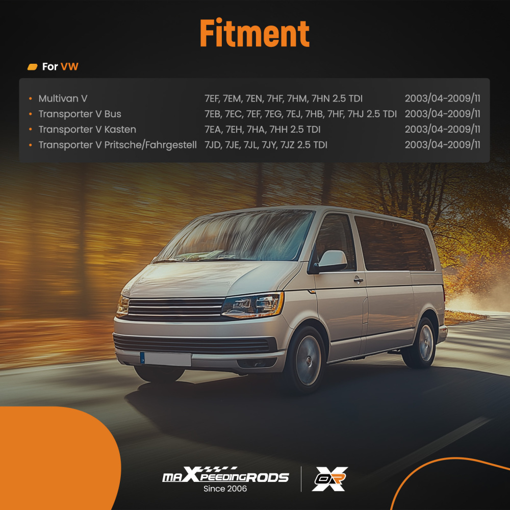 Avviatore 10 Denti 12V compatibile per VW Transporter V 2.5 TDI 32706N Antioraria 2kW