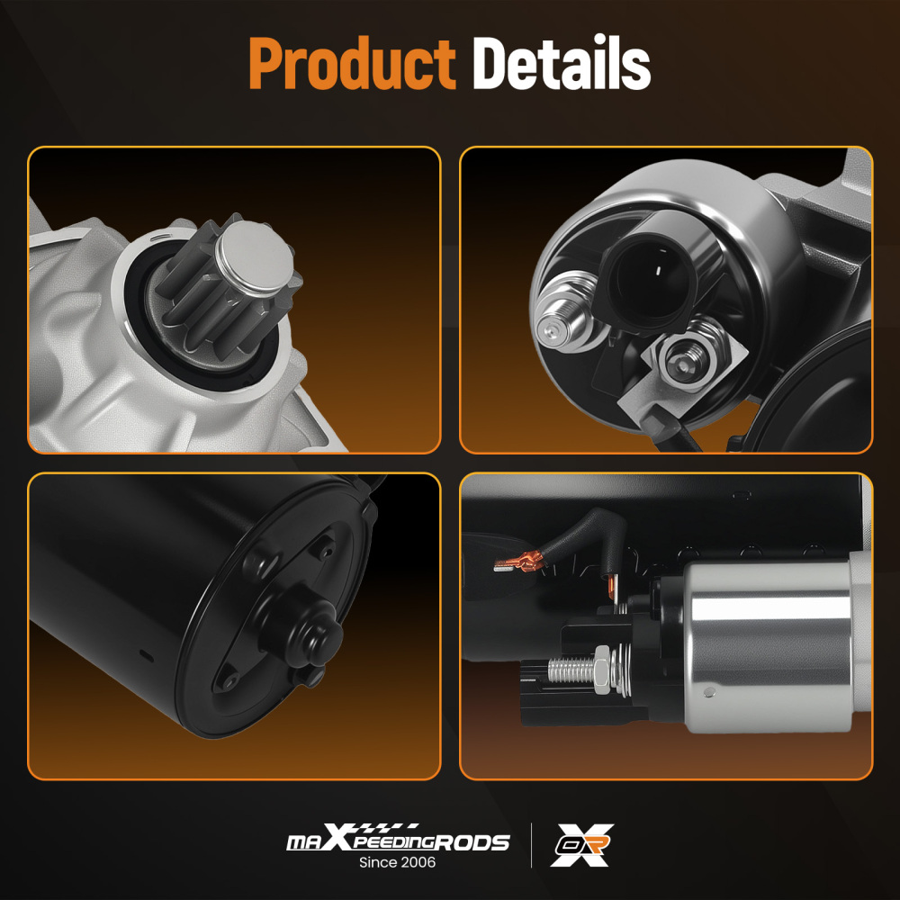 Avviatore 10 Denti 12V compatibile per VW Transporter V 2.5 TDI 32706N Antioraria 2kW