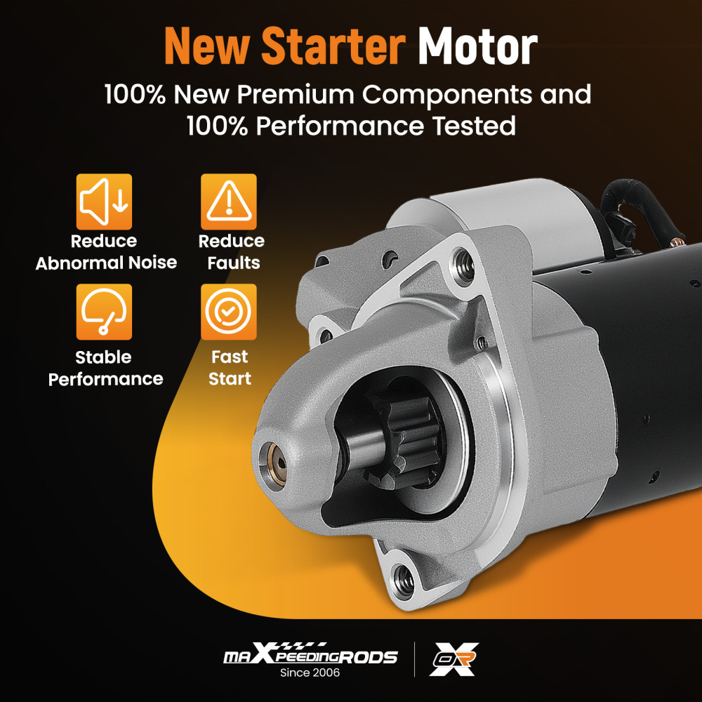 Starter Motor compatible for BMW 5 Series E60/E61 2005-2010 12417794952 CW1.8kW 9T