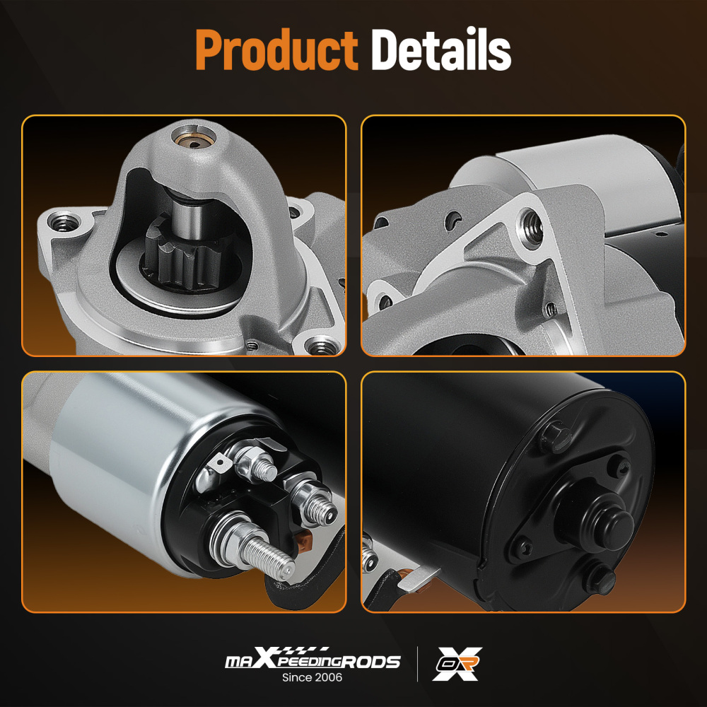 Starter Motor compatible for BMW 5 Series E60/E61 2005-2010 12417794952 CW1.8kW 9T