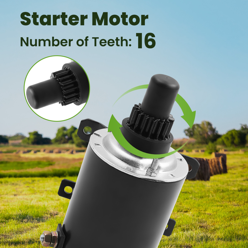 Starter compatibile per Tecumseh 16 Denti Hm80 Hm100 Ohm100 Ohm110 Ohm120 Ohv12 Ohv13 Ohv125