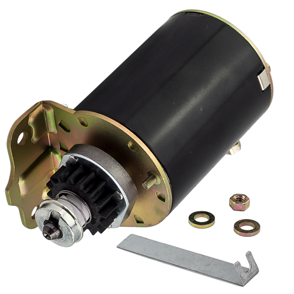 Compatible for Briggs Stratton 16 tooth Heavy Duty and Ride on Mower AM106883 Starter Motor-image-SM-499521