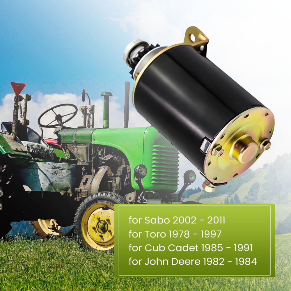 Compatible for Briggs Stratton 16 tooth Heavy Duty and Ride on Mower AM106883 Starter Motor