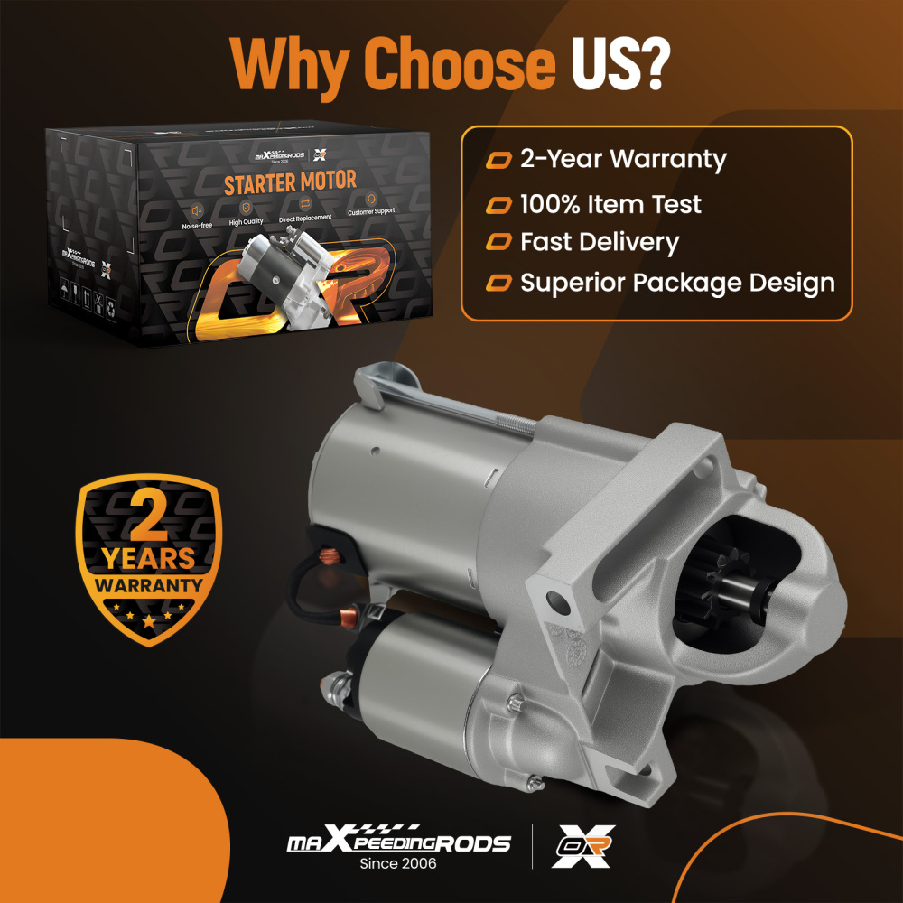 1.4kW Starter Motor compatible for Oldsmobile 98 Delta 88 Intrigue 3.8L 9000930 11T PMGR