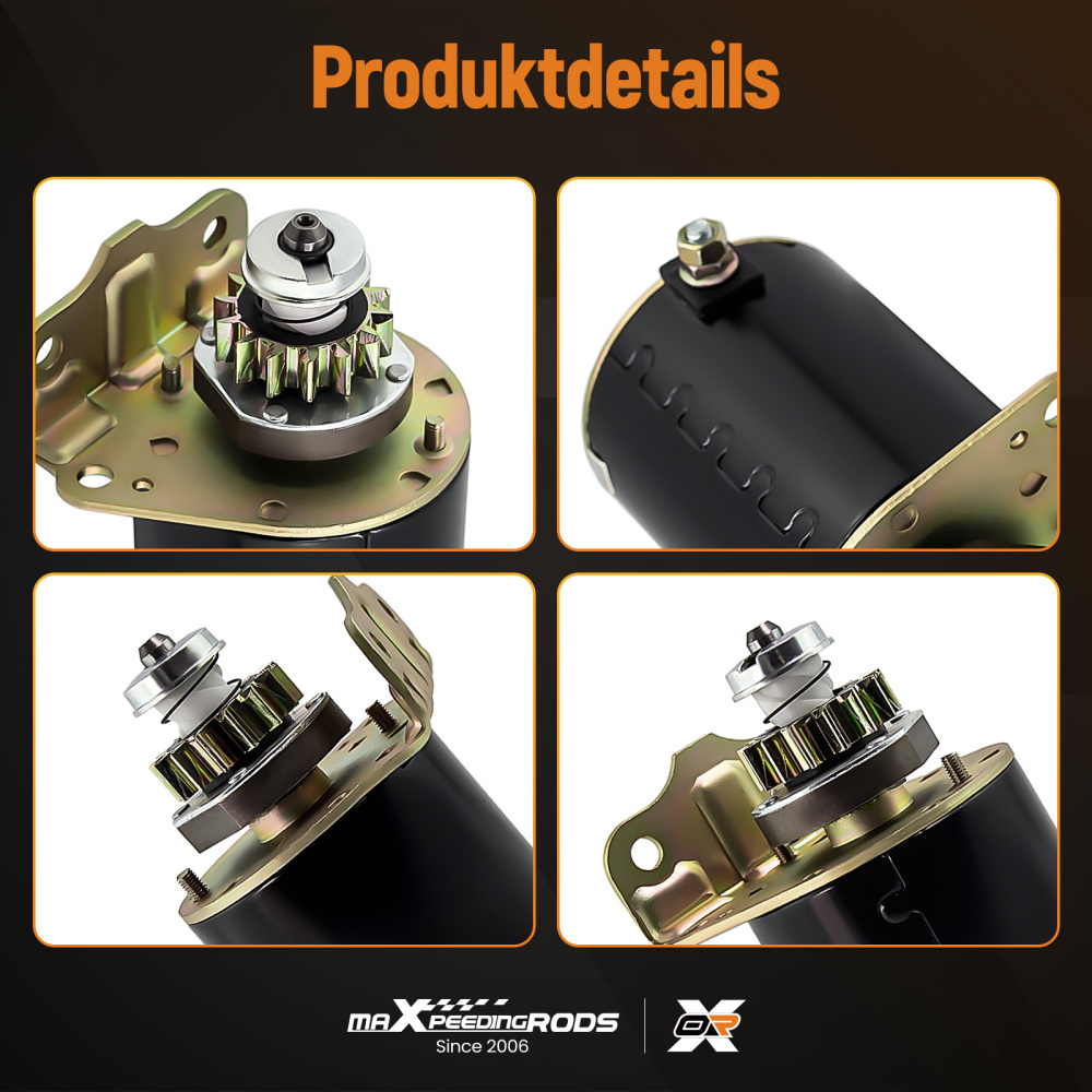 Starter compatible for Briggs and Stratton 14.5 16 16.5 17 17.5 18 18.5 14 Teeth 593934 5777