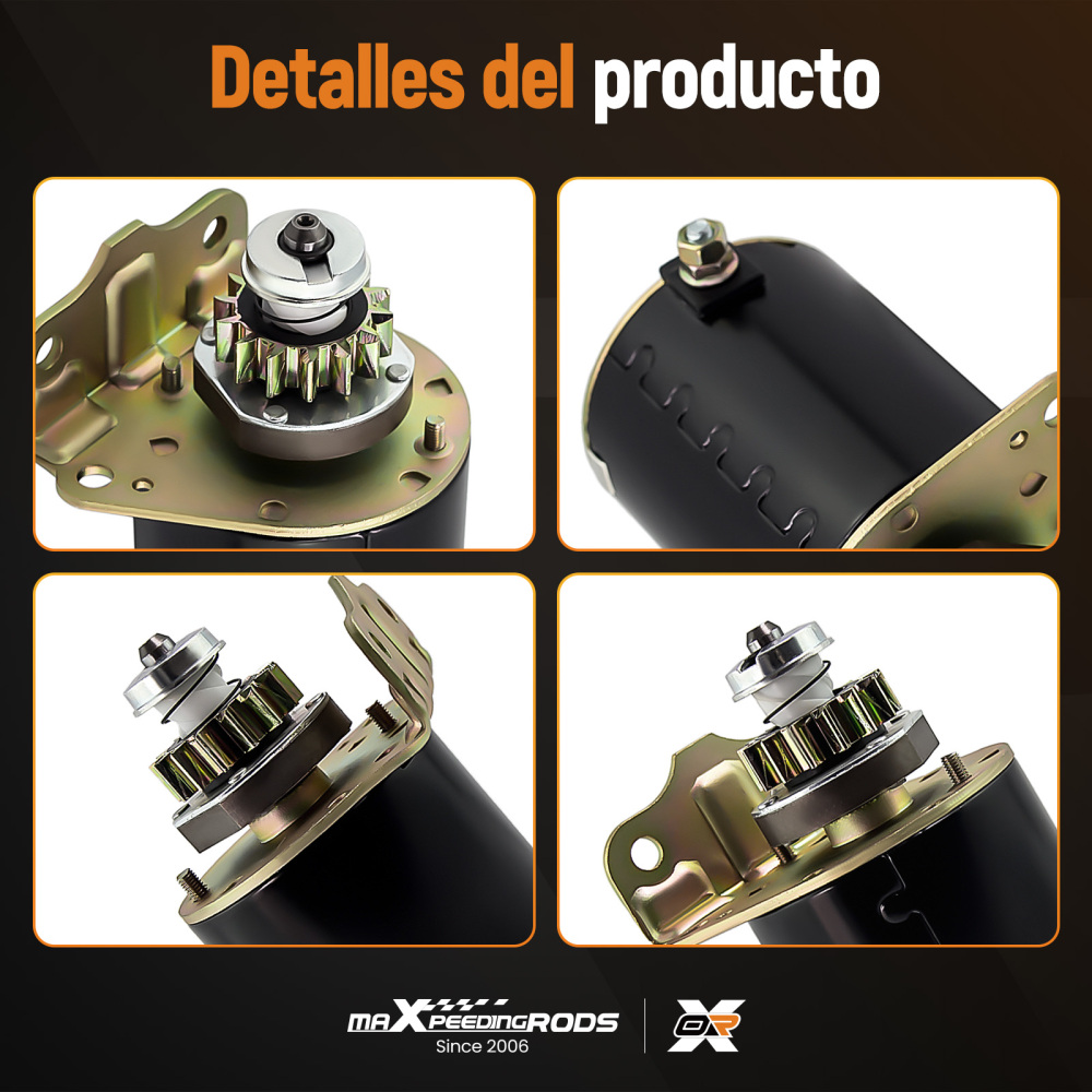 Starter compatible for Briggs and Stratton 14.5 16 16.5 17 17.5 18 18.5 14 Teeth 593934 5777