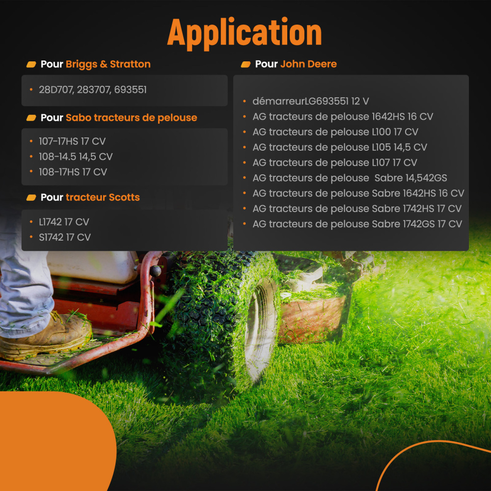 4 TOOTH STARTER P/N 693551 593934 compatible for BRIGGS STRATTON SPK