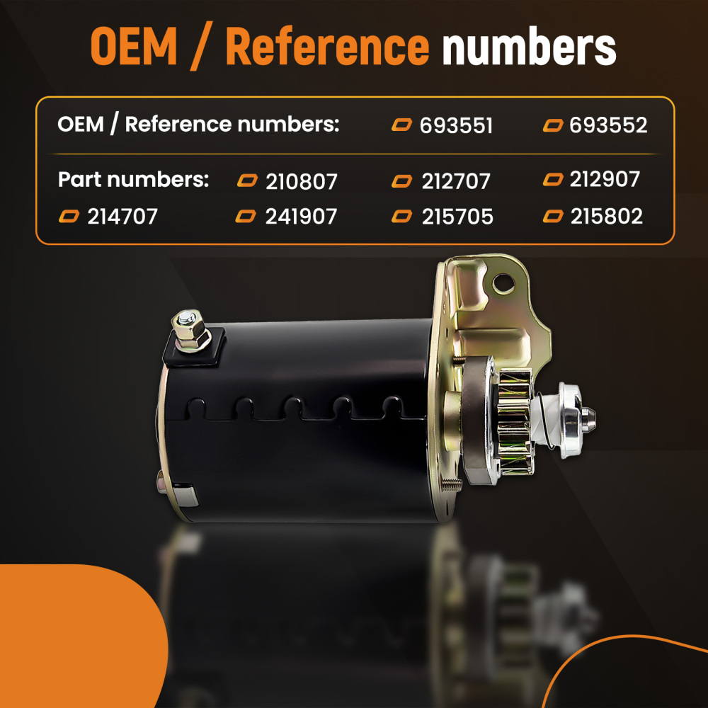 4 TOOTH STARTER P/N 693551 593934 compatible for BRIGGS STRATTON SPK