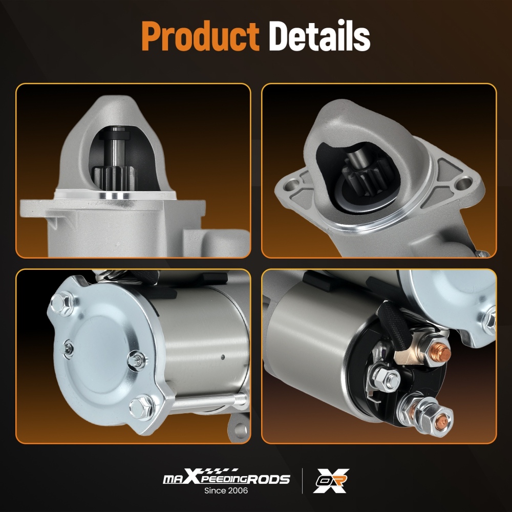 1.2kW PMGR Starter compatible for Chevrolet Sonic 1.8L 55576980 12V 9 Teeth CW