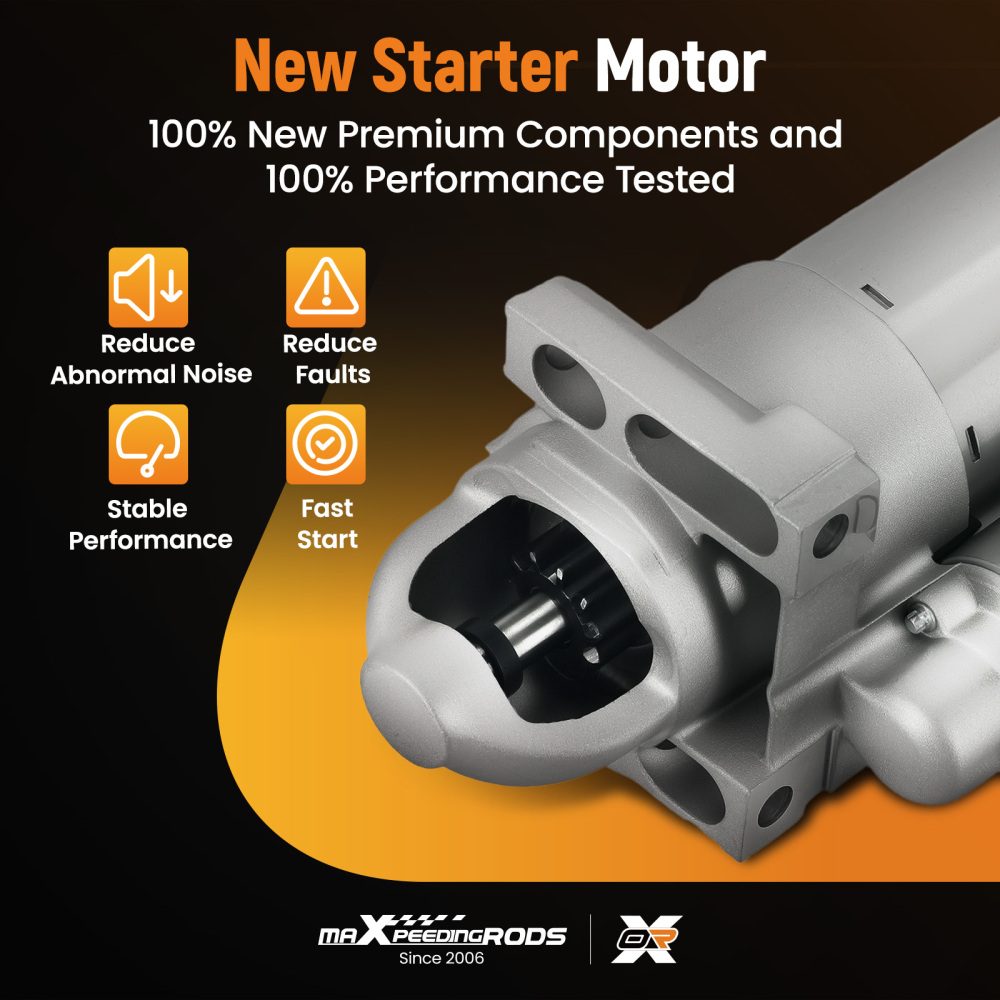 Starter Motor compatible for Cadillac CTS Escalade 6.0L 6.2L 2006 2007-2014 6942N PMGR 11T