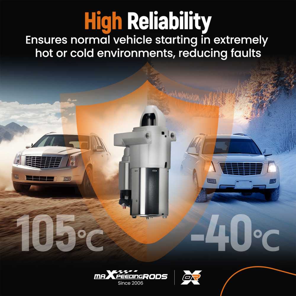 Starter Motor compatible for Cadillac CTS Escalade 6.0L 6.2L 2006 2007-2014 6942N PMGR 11T