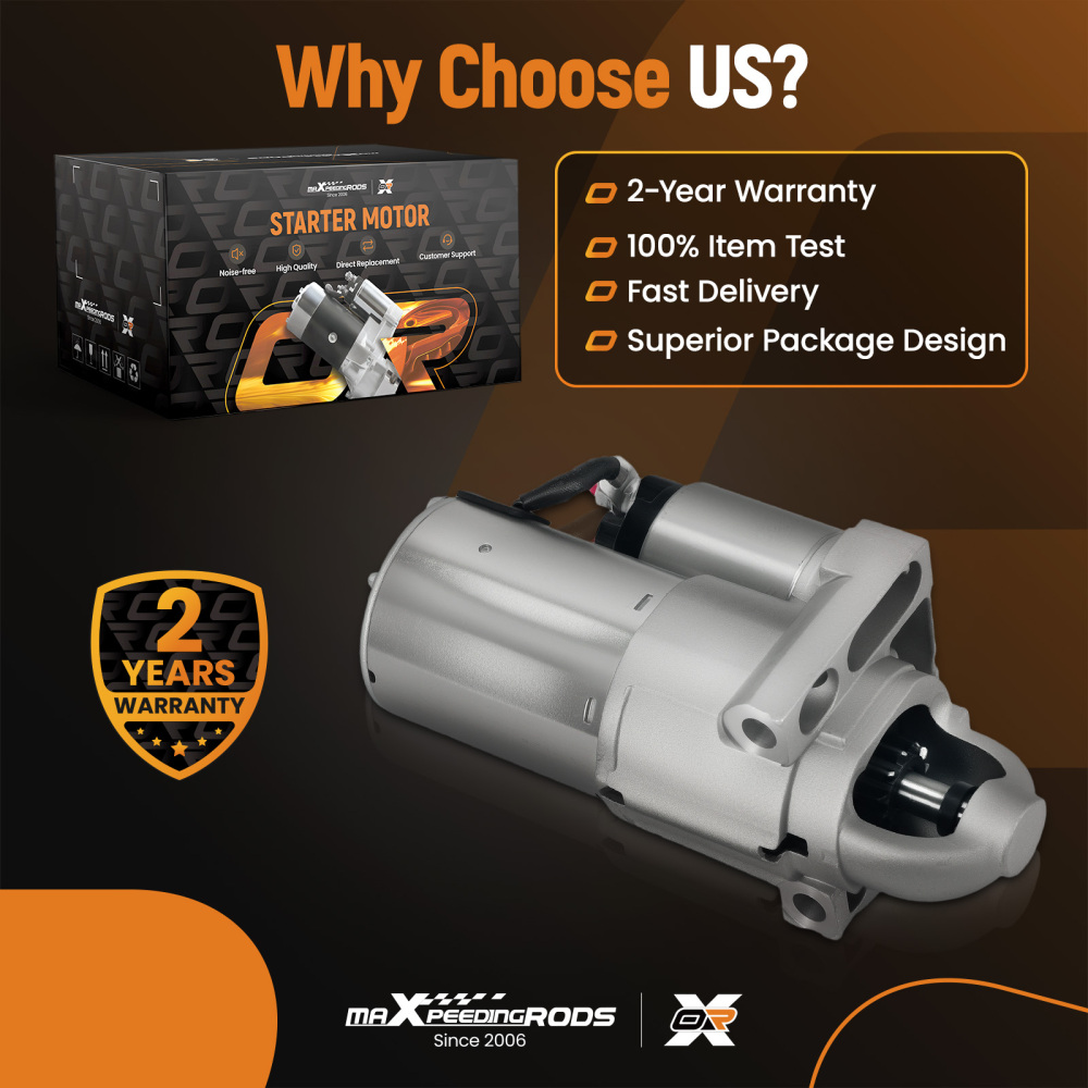 Starter Motor compatible for Cadillac CTS Escalade 6.0L 6.2L 2006 2007-2014 6942N PMGR 11T