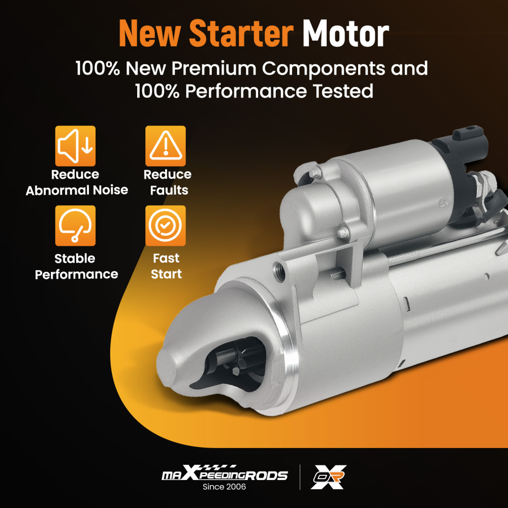 Starter Motor compatible for Hyundai Santa Fe 3.3L 2007-2009 361003CA00 8 Teeth 12V 1.4kW