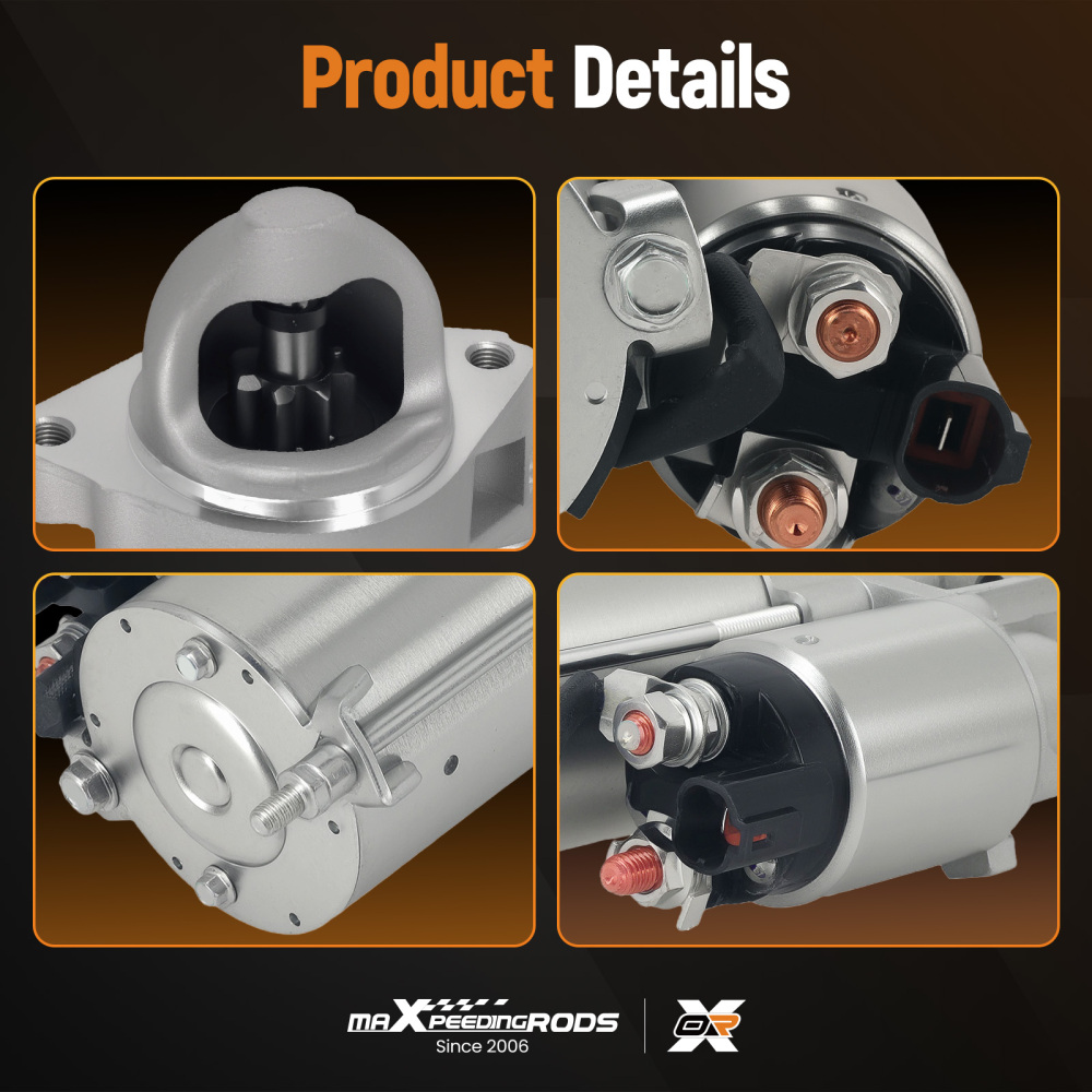 Starter Motor compatible for Hyundai Santa Fe 3.3L 2007-2009 361003CA00 8 Teeth 12V 1.4kW