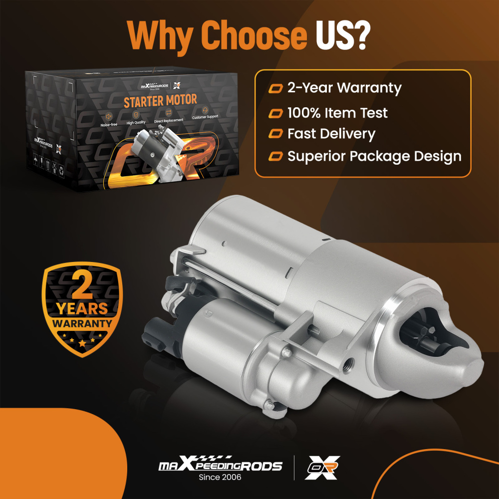 Starter Motor compatible for Hyundai Santa Fe 3.3L 2007-2009 361003CA00 8 Teeth 12V 1.4kW