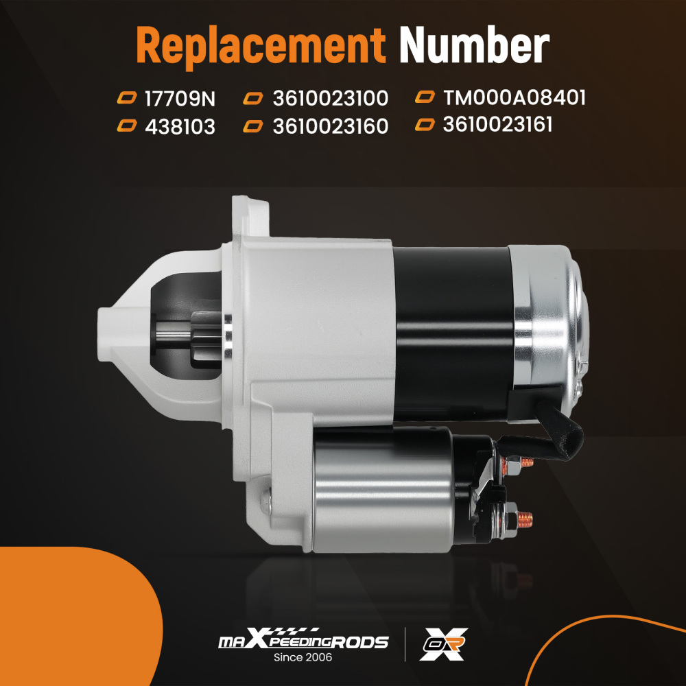 Starter Motor compatible for Hyundai Elantra 1.8L 2.0L 1996-2006 3610023100 Manual 12V