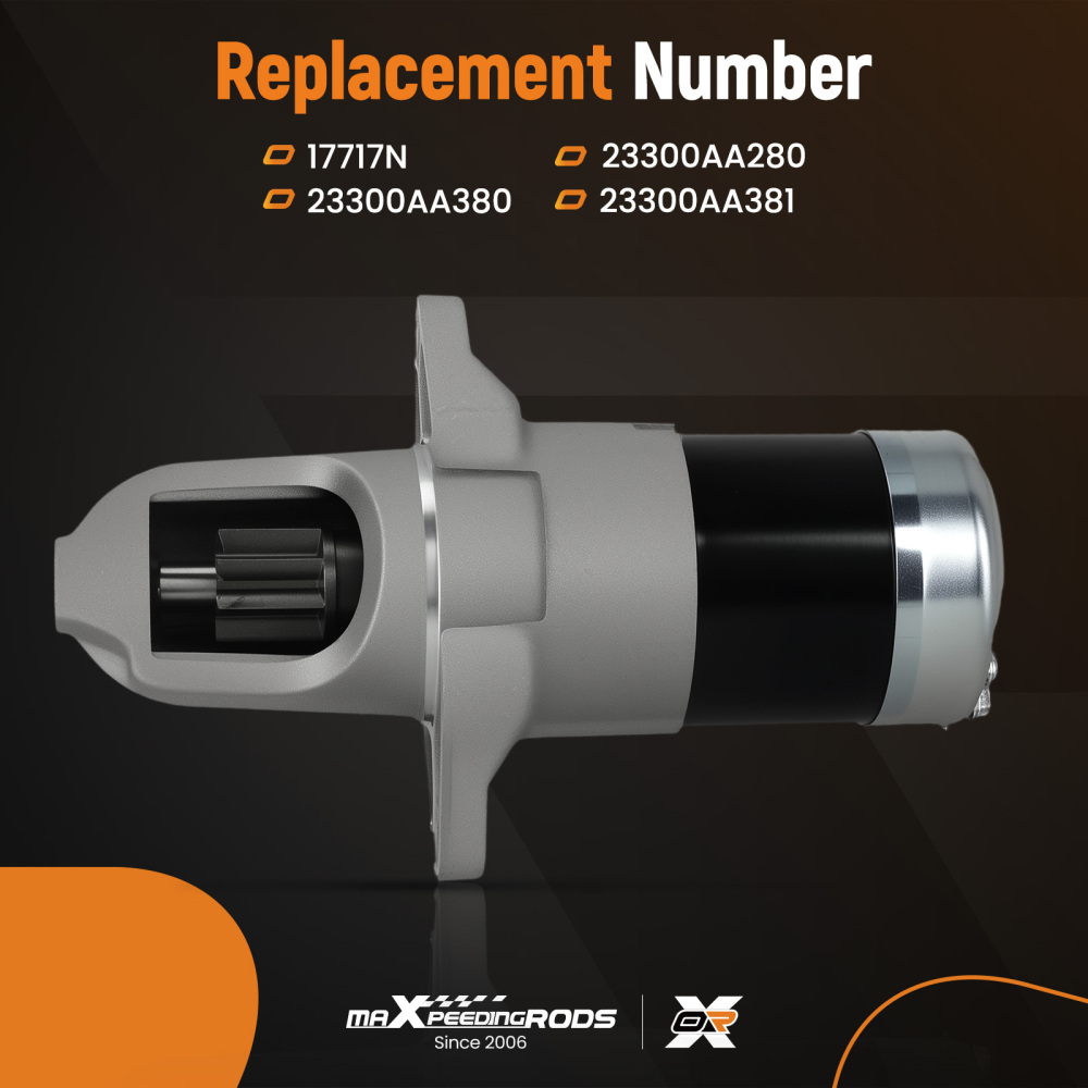 Starter Motor compatible for Subaru Forester Impreza 1998-2003 CCW 8 Teeth 1.0kW 12V