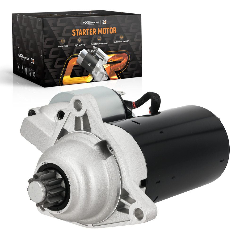 Démarreur 10 Dents 12V 2kW compatible pour VW Transporter IV 1990-2003 02B911023C