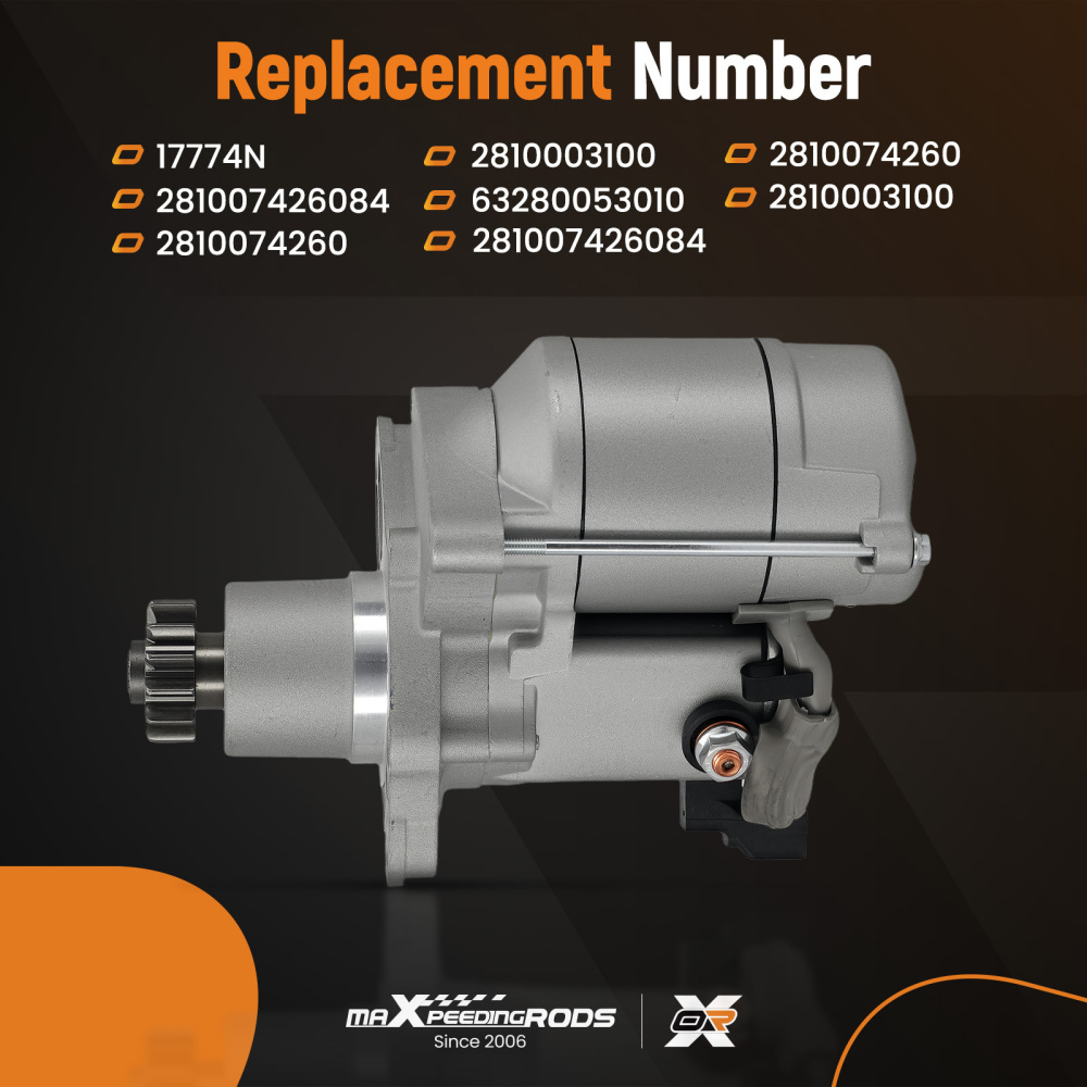 Starter Motor compatible for Lexus ES300 compatible for Sienna 3.0L 1998-2003 63280053010 1.4kW 13T
