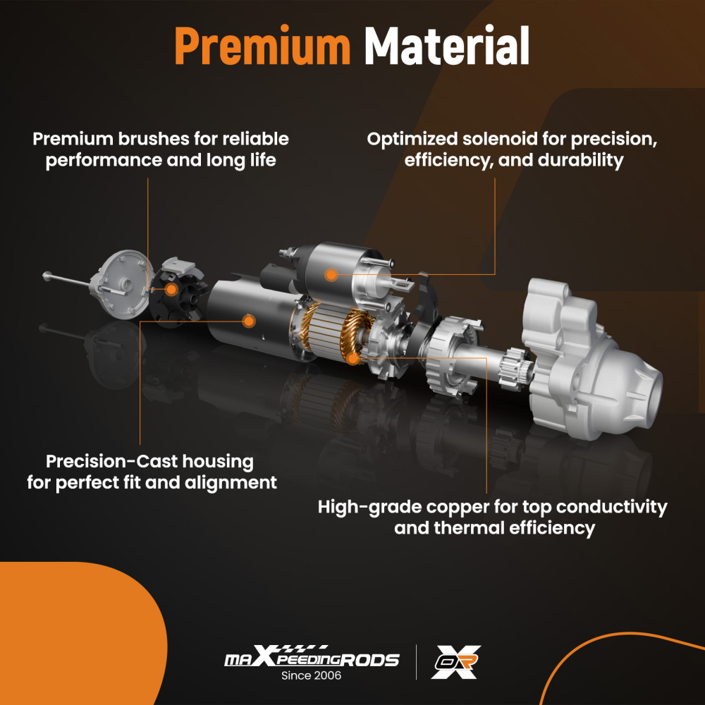 Starter Motor compatible for Lexus ES300 compatible for Sienna 3.0L 1998-2003 63280053010 1.4kW 13T