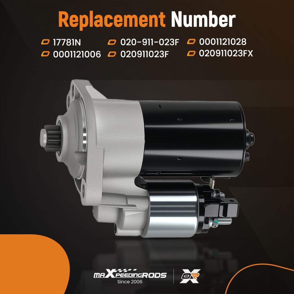 Motorino di Avviamento compatibile per Volkswagen Beetle 1.8L 2.0L 020911023FX 9T