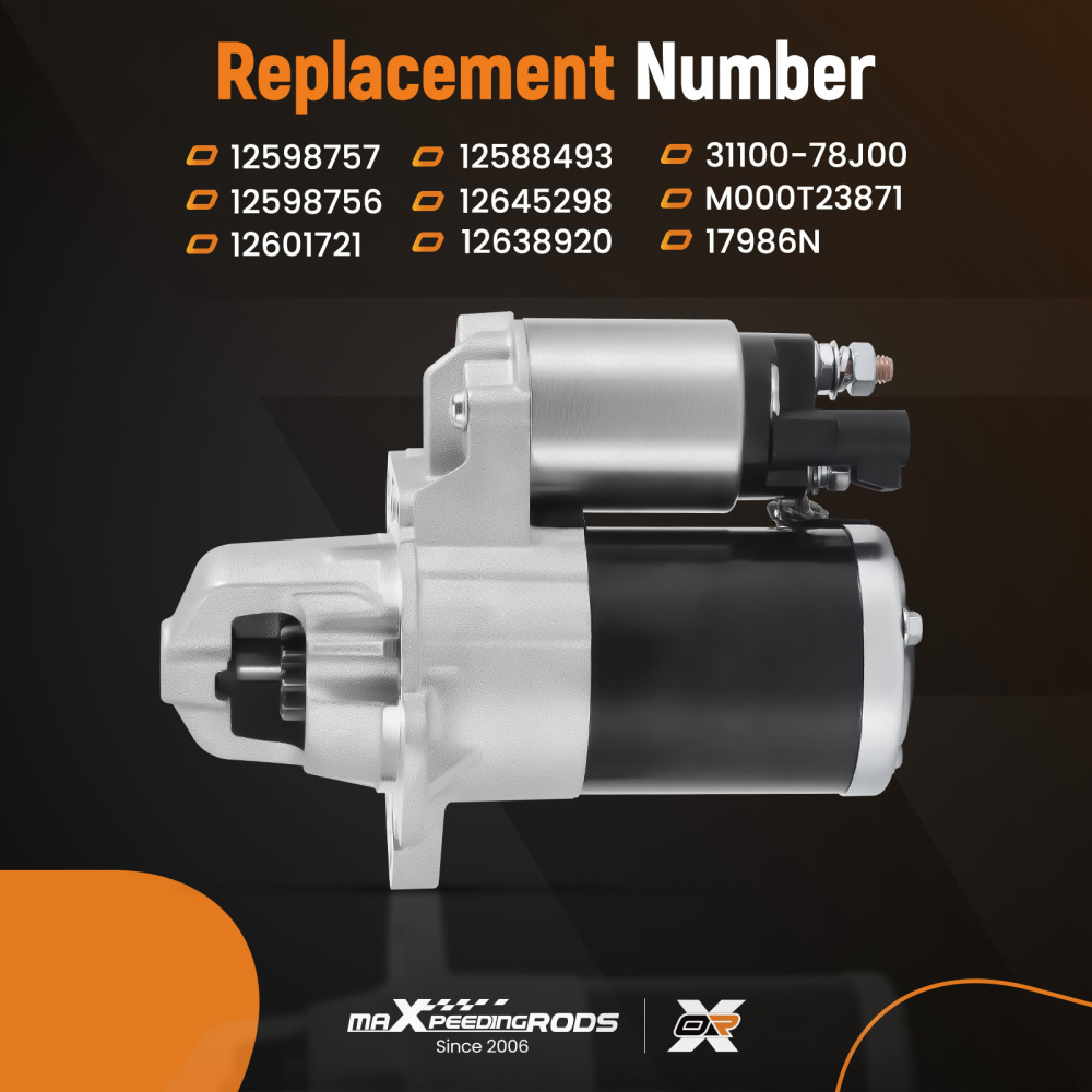 Starter compatible for Gmc Acadia Buick Enclave LaCrosse Chevy Impala Traverse compatible for Equinox