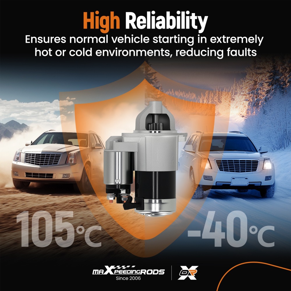 Starter compatible for Kia Spectra5 2.0L 2007-2009 3610023170RU Manual Trans 1.2kW 8T