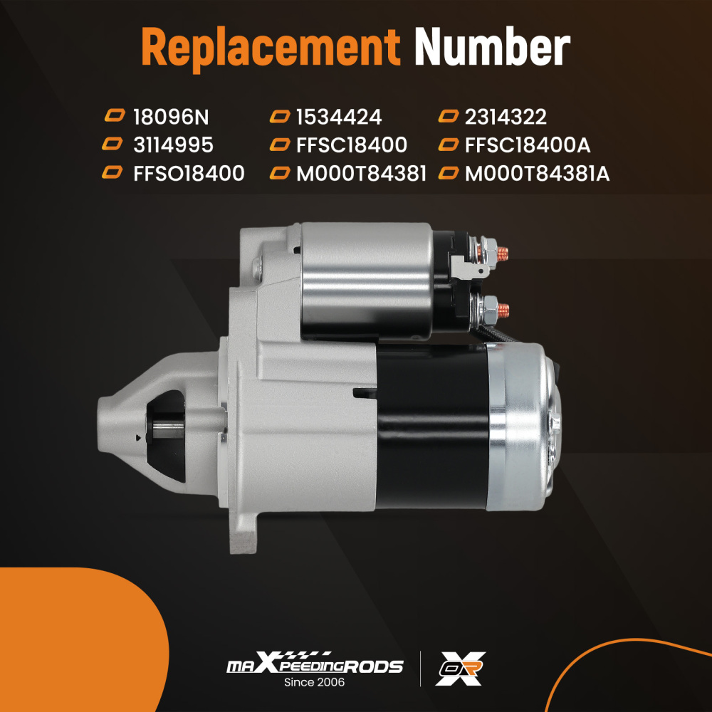 Starter Motor for Hyster Lift Truck H-60XL H-25XM S-50XM Yale F2 FE FFSO18400