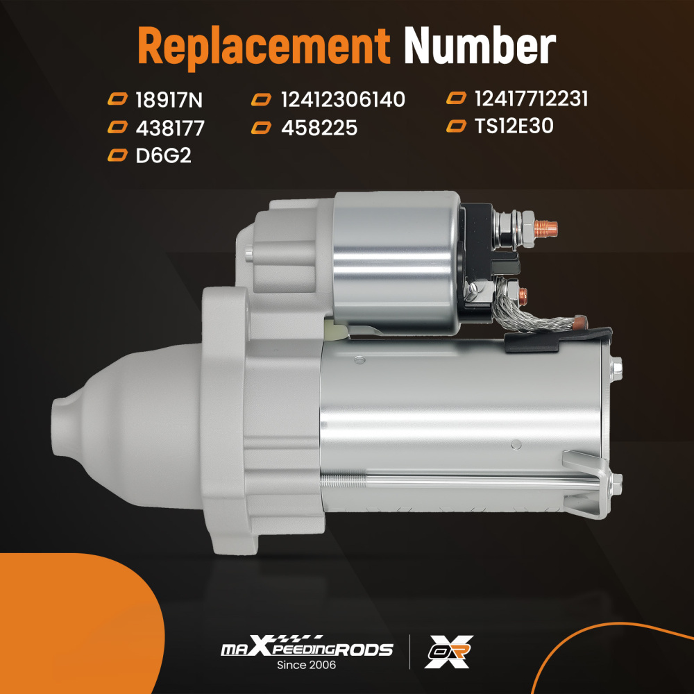 Starter Motor compatible for BMW K32 R nineT Racer 2015-2019 R nineT Urban G/S 12412306140