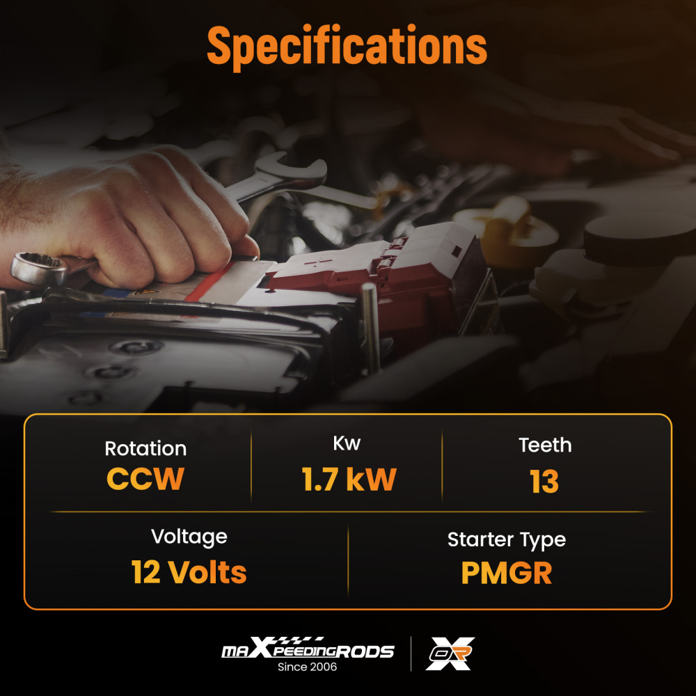 Starter compatible for Nissan Altima 2007-2013 2.5L M000TA0172ZC 19060N 12V 1.7kW PMGR