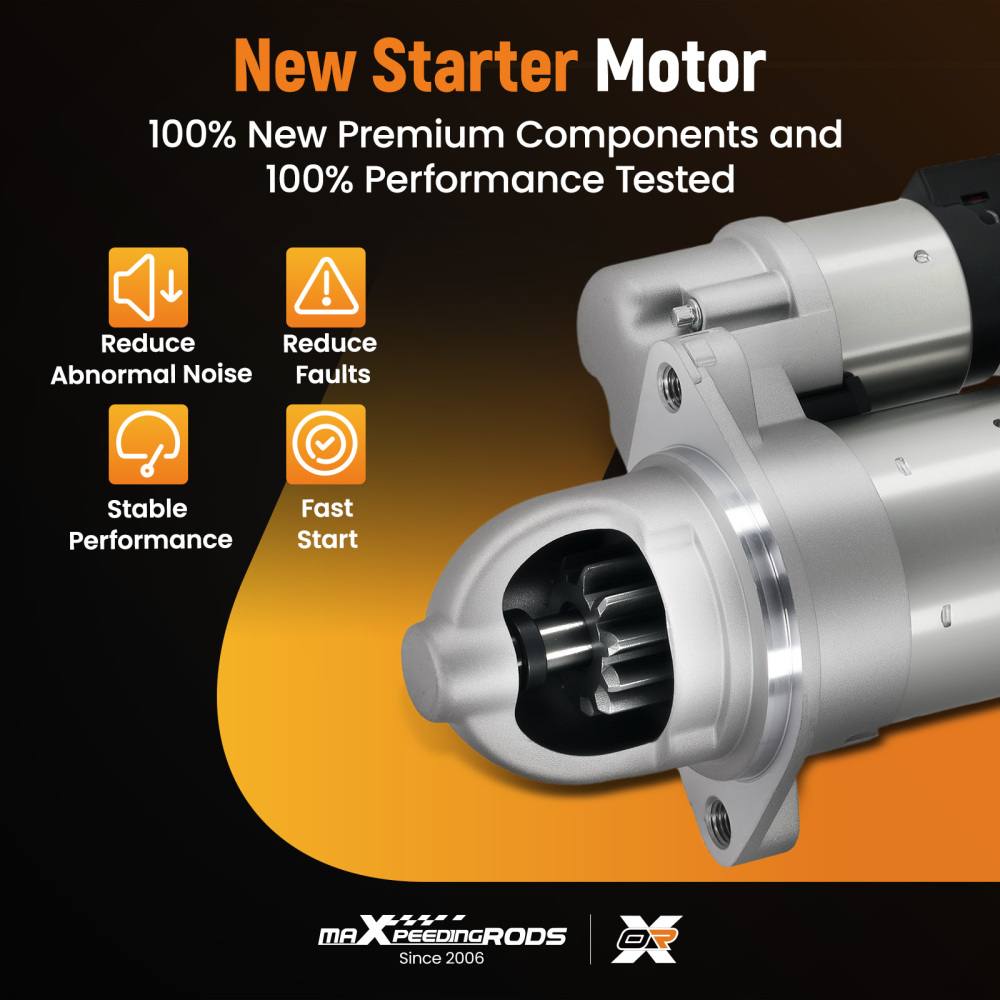 1.2kW Starter compatible for Hyundai/Kia 2.4L 2009-2014 41012398 12V CW PMGR