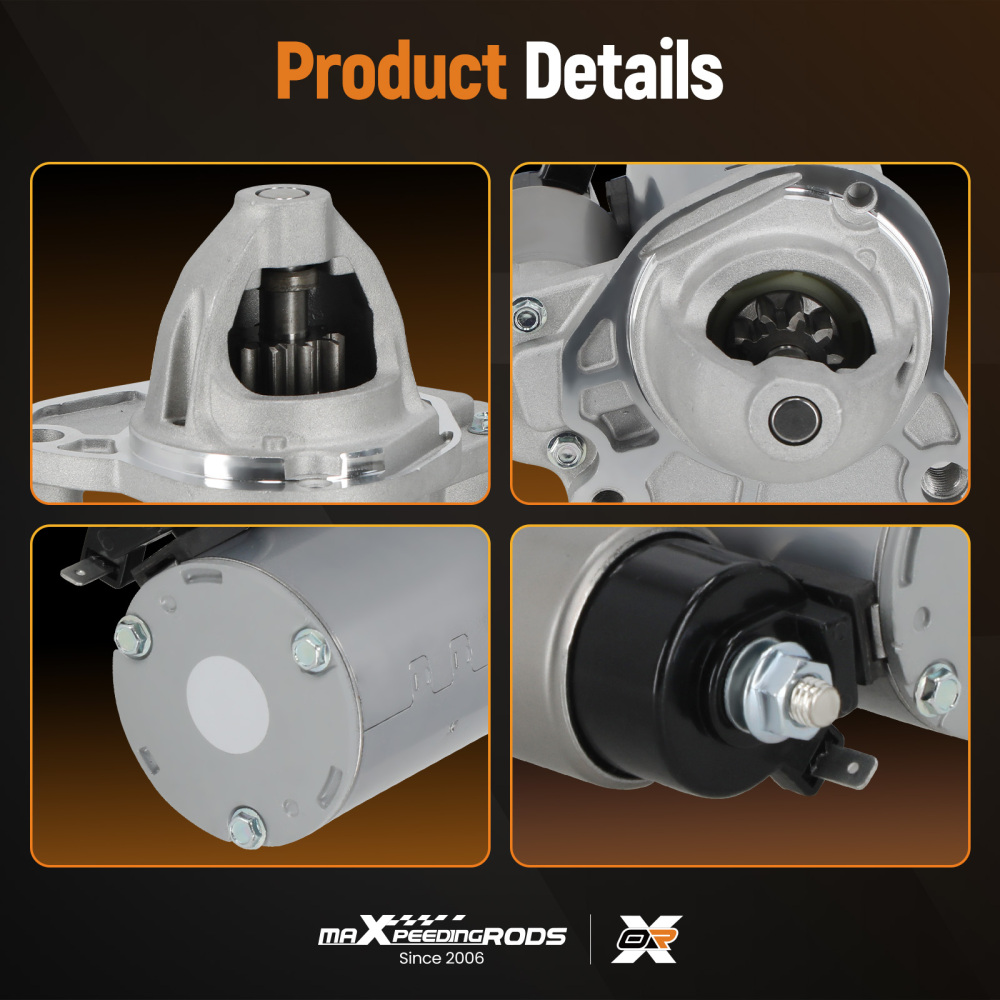 Starter compatible for Chrysler 200 Town Country 3.6 428000-7200 4801839AB 19616N 2011-2020