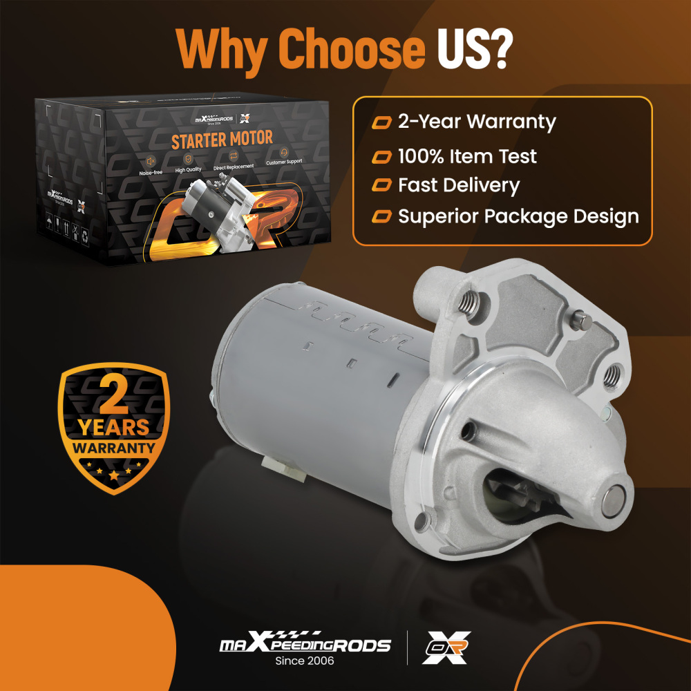 Starter compatible for Chrysler 200 Town Country 3.6 428000-7200 4801839AB 19616N 2011-2020