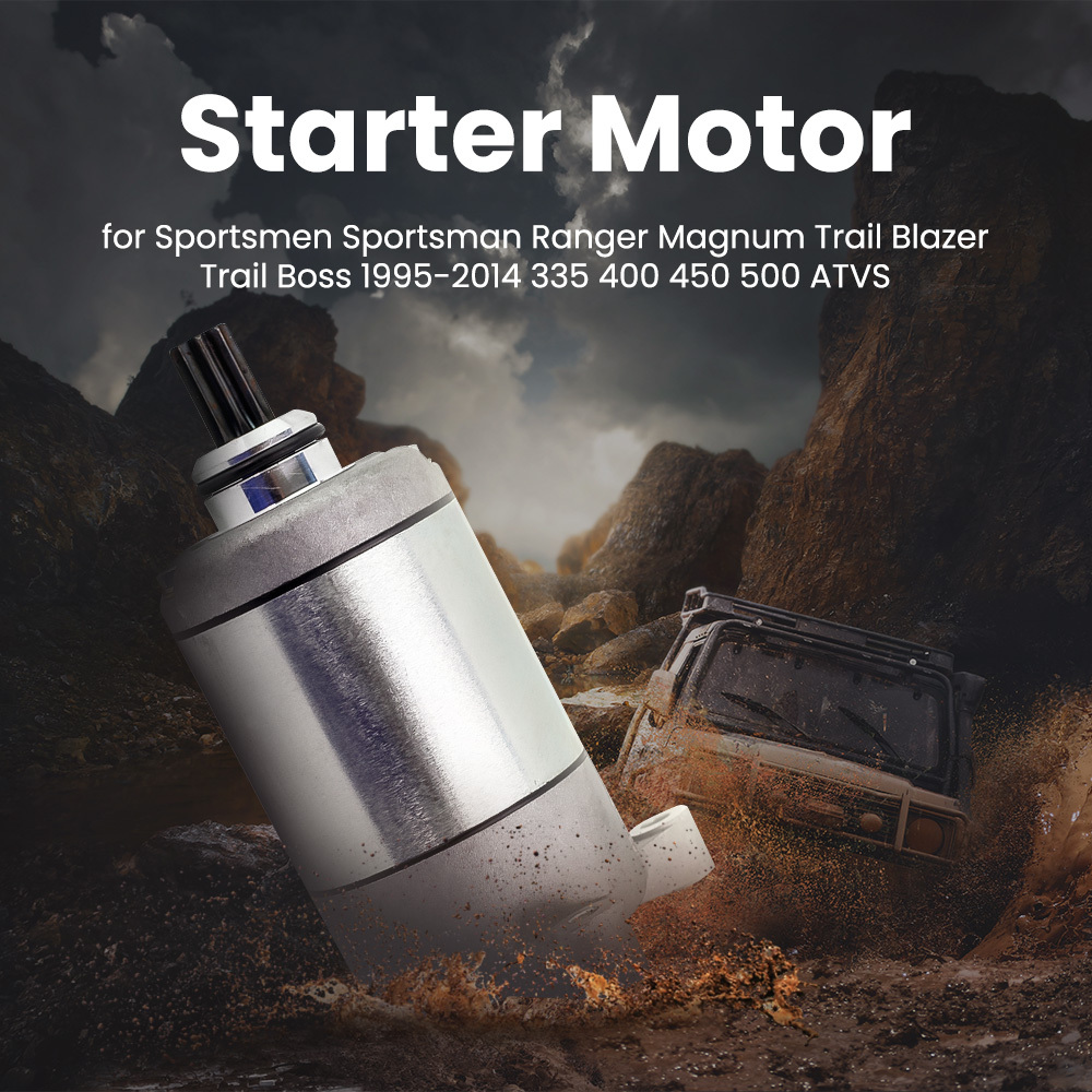 Starter and Drive compatible for Polaris SPORTSMAN 335 400 450 500 ATV 96-2012 18645 3084981