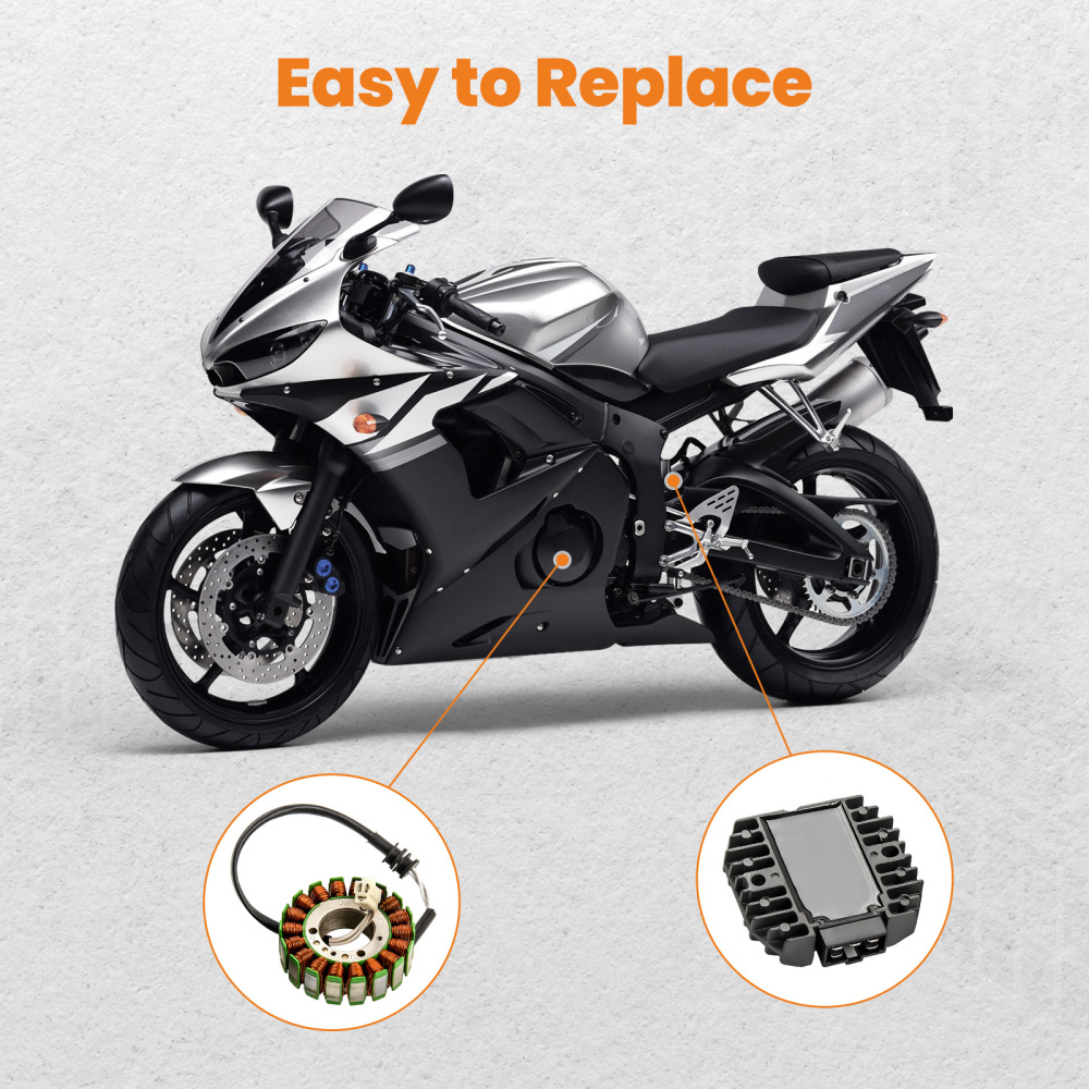 Stator Regulator Rectifier compatible for Yamaha R6 YZF-R6 1999 2000 2001 2002