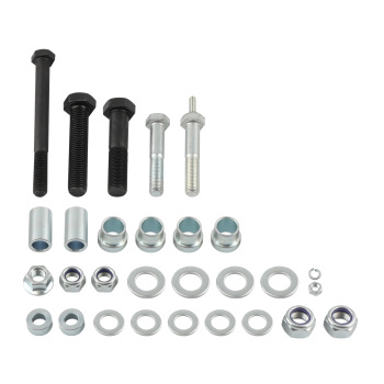 Adjustable Track Bar Drag Link Tie Rod Kit 0-4 Lift compatible for Dodge Ram 2500 3500 4x4