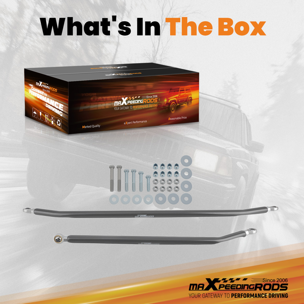 Steering Crossover Kit for 1984-2001 compatible for Jeep Cherokee XJ 97-06 compatible for Wrangler TJ ZJ MJ