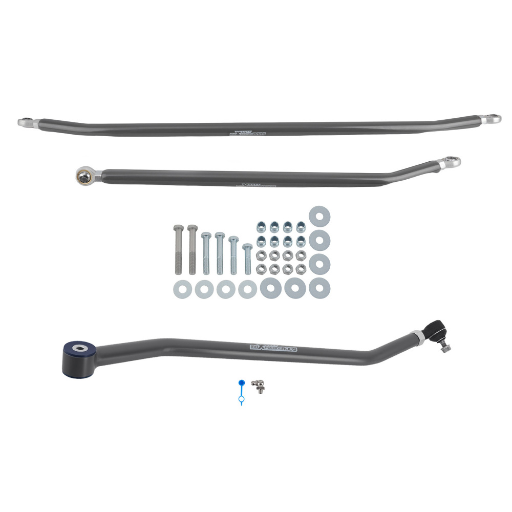 Adjustable Front Track Bar Steering Kit compatible for Jeep Wrangler TJ 1997-2006 2.5-4.5