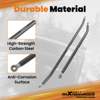 Adjustable Front Track Bar Steering Kit compatible for Jeep Wrangler TJ 1997-2006 2.5-4.5