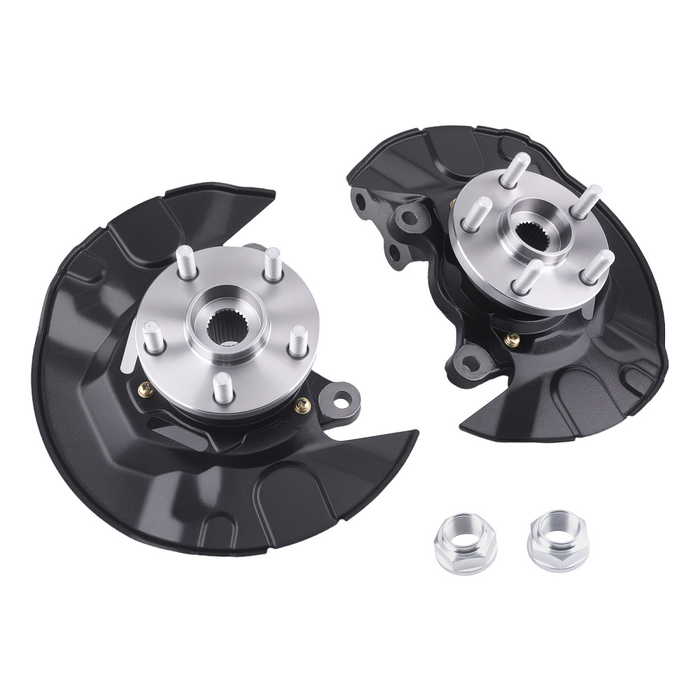 Front Left + Right Wheel Bearing Hub Steering Knuckle Assy compatible for Toyota Corolla