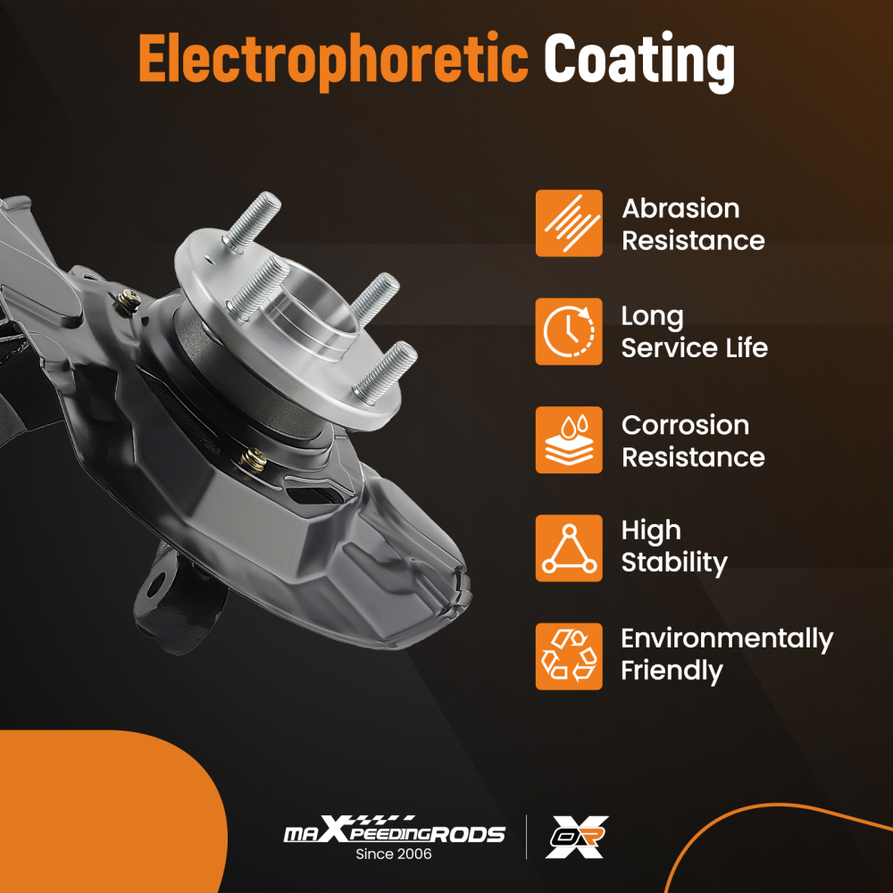 Front Left + Right Wheel Bearing Hub Steering Knuckle Assy compatible for Toyota Corolla