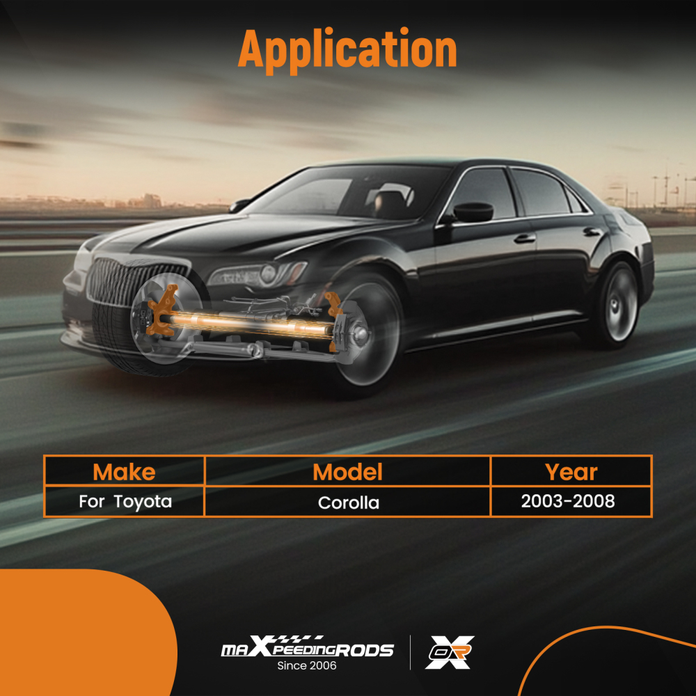 Front Left + Right Wheel Bearing Hub Steering Knuckle Assy compatible for Toyota Corolla