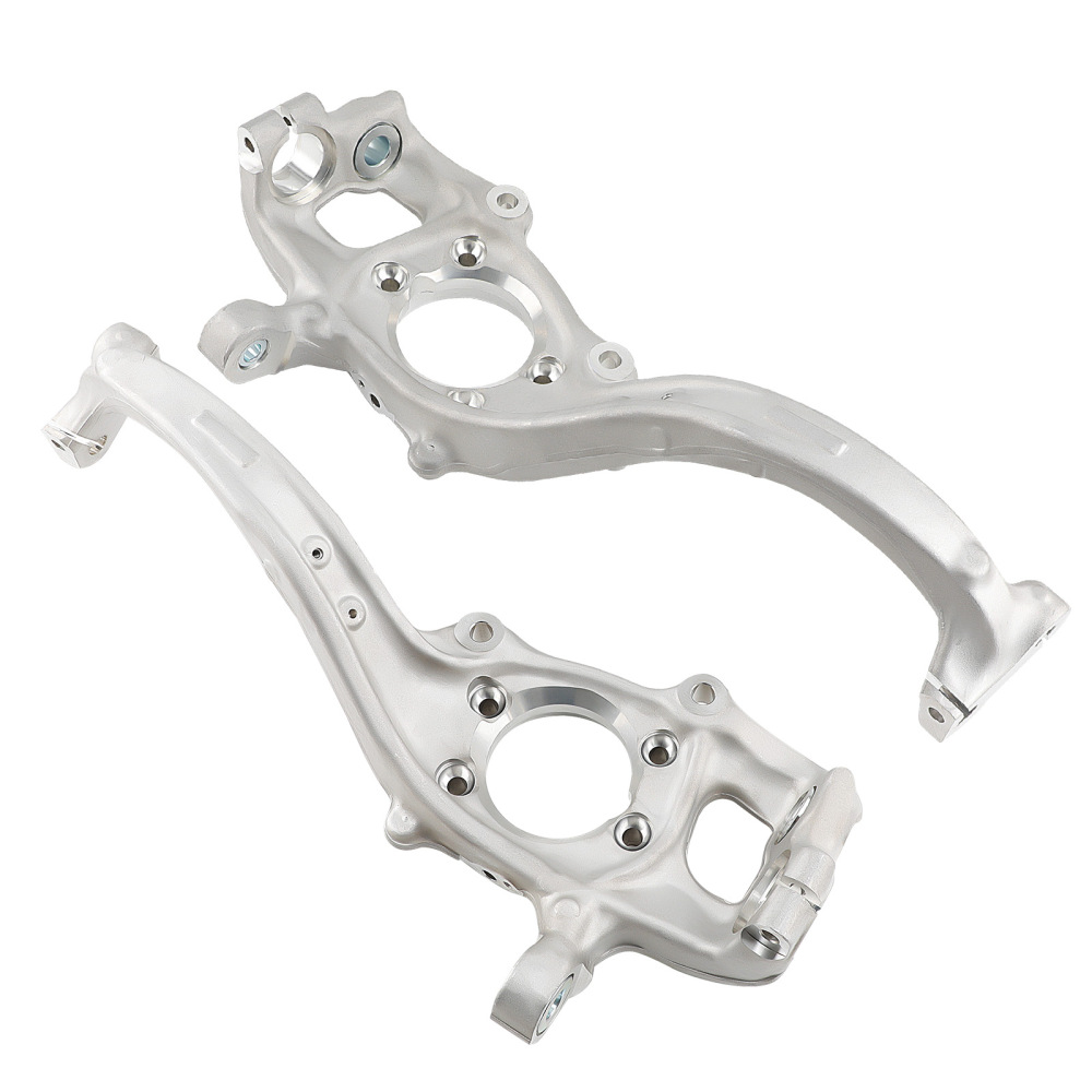 2X FRONT LEFT + RIGHT STEERING KNUCKLE HUB BEARING CARRIER ARM compatible for AUDI A4 8K