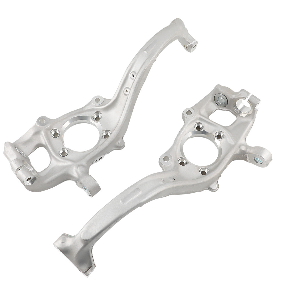 2X FRONT LEFT + RIGHT STEERING KNUCKLE HUB BEARING CARRIER ARM compatible for AUDI A4 8K