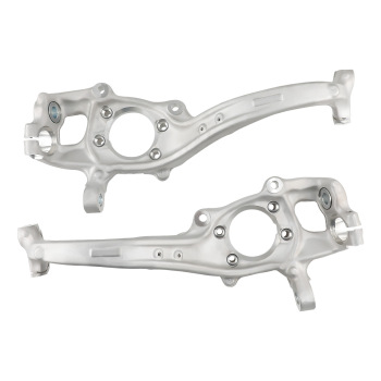 2X FRONT LEFT + RIGHT STEERING KNUCKLE HUB BEARING CARRIER ARM compatible for AUDI A4 8K