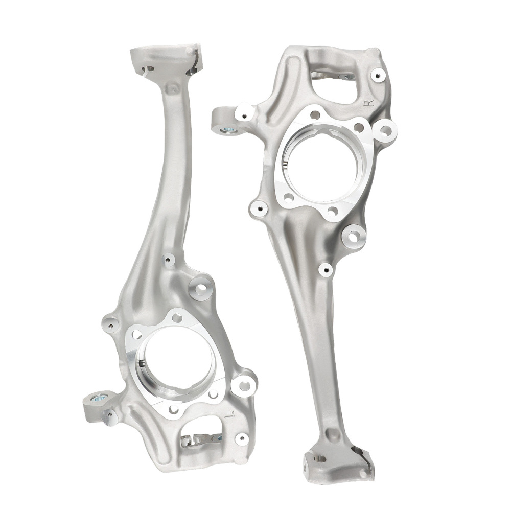 2X FRONT LEFT + RIGHT STEERING KNUCKLE HUB BEARING CARRIER ARM compatible for AUDI A4 8K